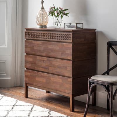 Tergul Brown 4 Drawer Chest