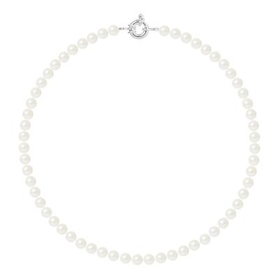 Natural White Silver Freshwater Pearl Necklace