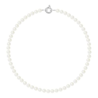 Natural White Silver Freshwater Pearl Necklace