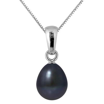 Black Tahiti White Gold Freshwater Pearl Pendant