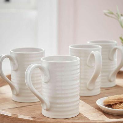 Set of 4 Tall Mugs, 350ml