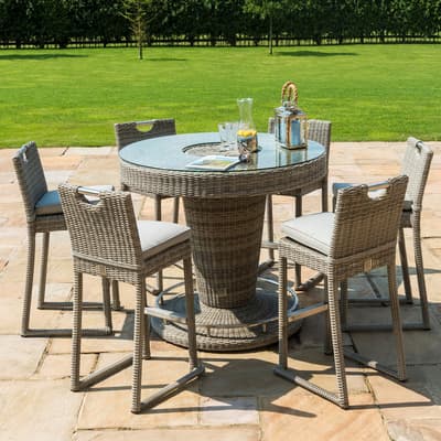 SAVE £270 - Oxford 6 Seat Round Bar Set with Ice Bucket