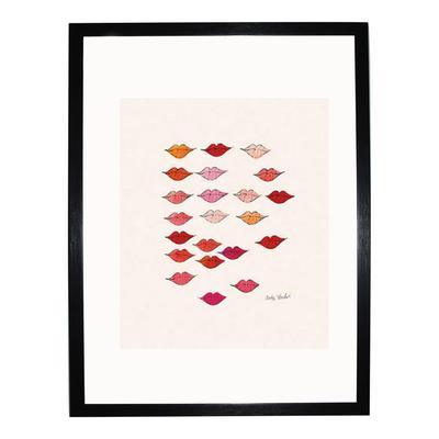 Stamped Lips, c. 1959 Framed Print, 36x28cm