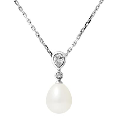 White Freshwater Pearl Necklace 8-9mm