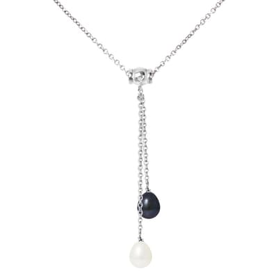 White/Black Tahitian Freshwater Pearl Necklace