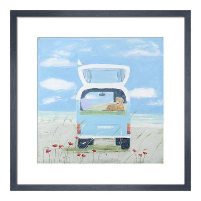 Surfing 35x35cm Framed Print