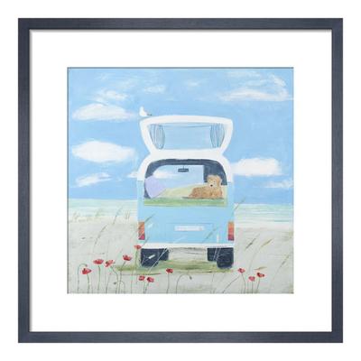 Surfing 33x33cm Framed Print