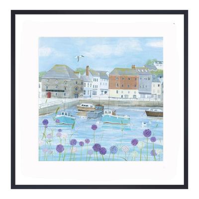 Padstow Flowers 28x28cm Framed Print