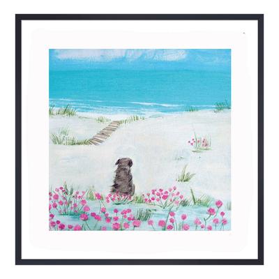 Sea Pinks 28x28cm Framed Print