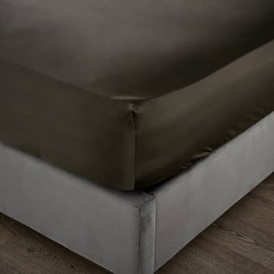 1000TC Double Deep Fitted Sheet, Platinum