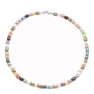 Multi Coloured Pearl Necklace