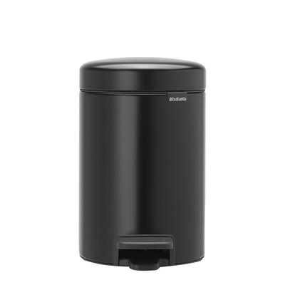 NewIcon 3L Pedal Bin, Matte Black