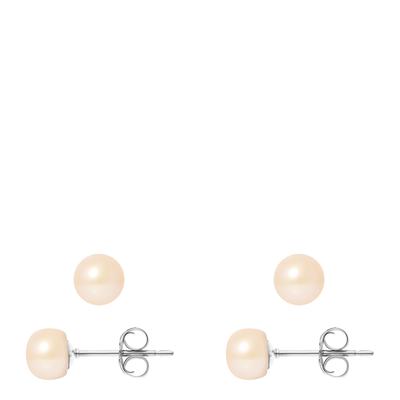Pink Pearl Earrings