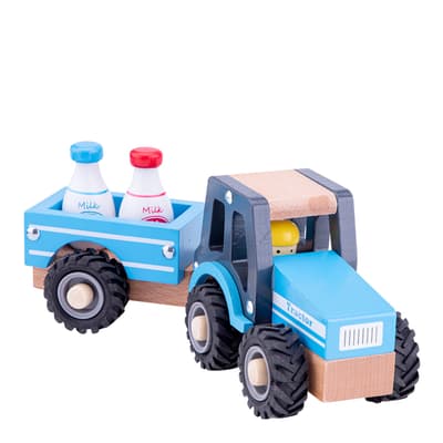 Tractor with Trailer - Milk Bottles