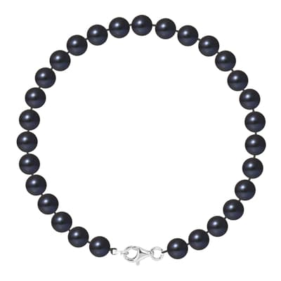 Silver/Black Tahitian Style Pearl Bracelet