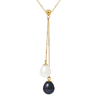 White/Black Tahitian Freshwater Pearl Necklace