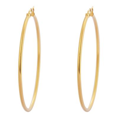 Gold Plated Hoop Earrings