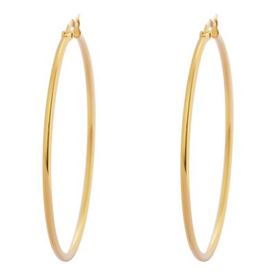 Gold Plated Hoop Earrings