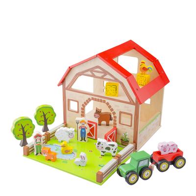 Wooden Farm House Playset