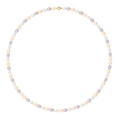 Freshwater Pearl Necklace With Spring Ring Clip