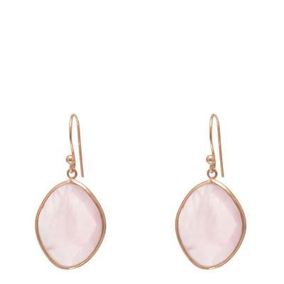 Rose Gold Quartz Earrings