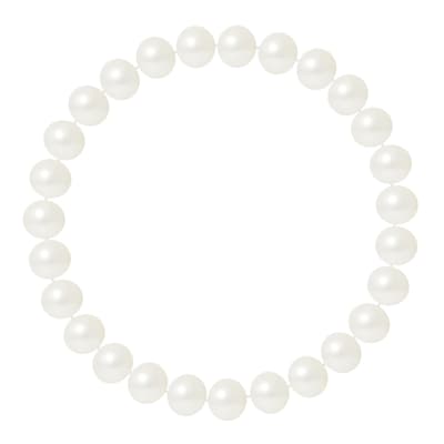 Natural White Half Round Pearl Bracelet 7-8mm