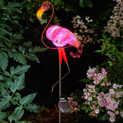 Flamingo Garden Ornament Solar Light