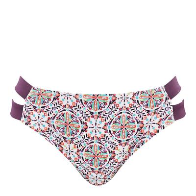 Aubergine/Multi Nina Split Side Brief