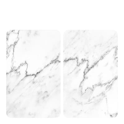 2 Piece Universal Marble Glass Covers
