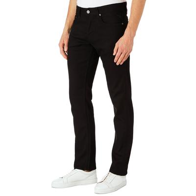 Black Grover Straight Stretch Jeans