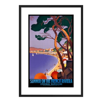 Summer on the French Riviera, 1930 Framed Print