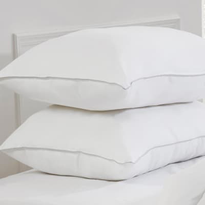 Pair of Over Filled Duck Feather Pillows