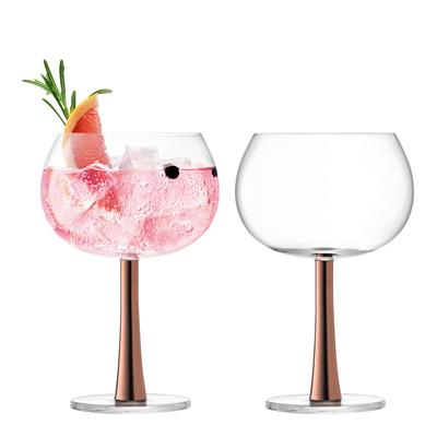 Gin Balloon Glass 420ml Copper, Set of 2