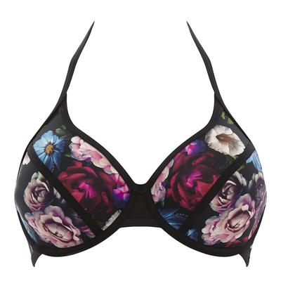 Floral Multi Jolee Halter Triangle Top