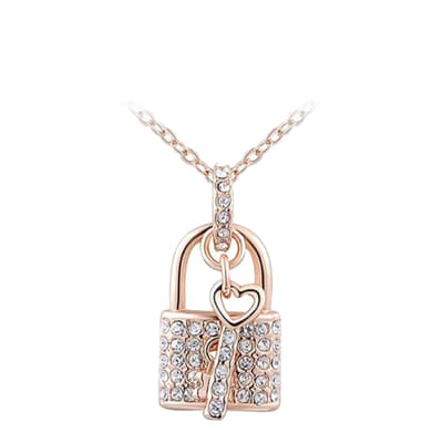 Rose Gold Plated Classic Necklace with Swarovski Crystals