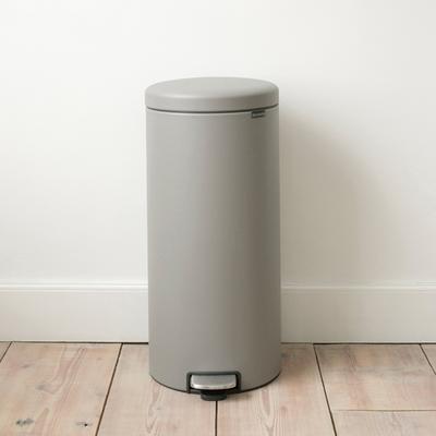 Mineral Concrete Grey NewIcon Pedal Bin, 30L