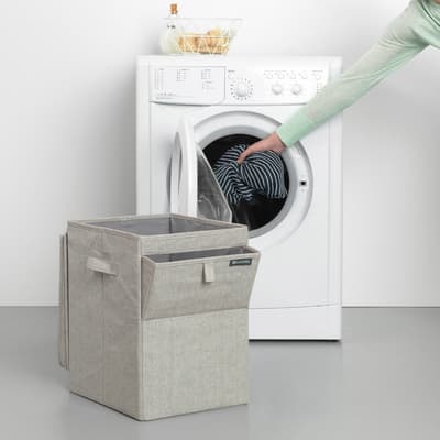 Grey Stackable Laundry Box, 35L