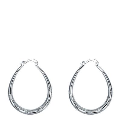 Silver Plated Hoop Earrings
