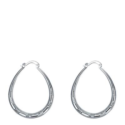 Silver Plated Hoop Earrings