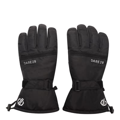 Black Waterproof Ski Gloves
