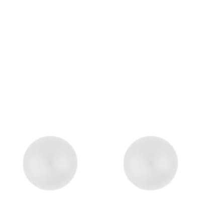 Sterling Silver Freshwater White Pearl Studs 6mm