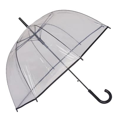Transparent / Black Border Birdcage Umbrella