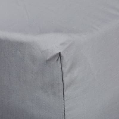 400TC Double Fitted Sheet, Platinum