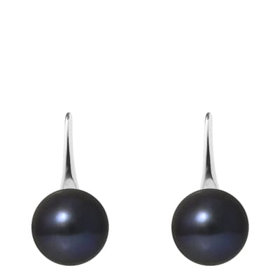 Black Pearl Earrings 9-10mm
