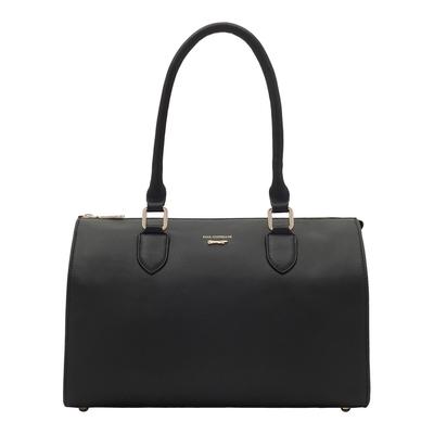 Black Matera Zip Top Tote