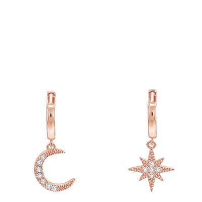 Rose Gold Plated Star Earrings