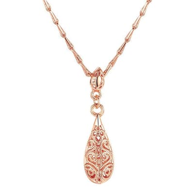 Rose Gold Hollow Necklace