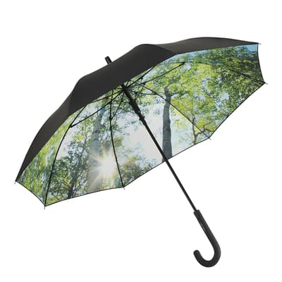 Black / Green Forest UV Protection Umbrella