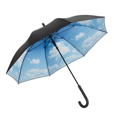 Black / Blue Clouds UV Protection Umbrella