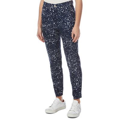 Navy Painted Slim Leg Jeans